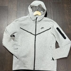 NIKE TEACH FLEECE FULL_ZIP HOODIE MEN'S US SIZE LARGE BRAND NEW WORE ONLY ONCE
